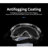 Anti-Fog Safety Goggle Anti-Splash Anti-Shock Dust-Proof Motorcycle Riding Sand-Proof Transparent Laboratory Protective Glasses
