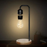 Novelty LED Magnetic Levitation Bulb Floating Desk Lamp Magic Black Tech Wireless Charger For Home Christmas Gift Night Light