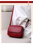 Genuine Leather Women's Casual Fashion Bag Women Messenger Bag Small Shoulder Bag Crossbody Bags for Real Cowhide Women Handbags