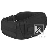KRYDEX Tactical Waist Belt, MOLLE Soft Wide Padded Battle Belt, Shooting Airsoft Hunting Multi-Function Quick Release Belt