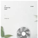 THANKSHARE Desktop Fan 2000mAh Battery Capacity USB Charging Desk Super Mute Laptop Cooler Desktop Fan 4 Speed Cooling Gadgets
