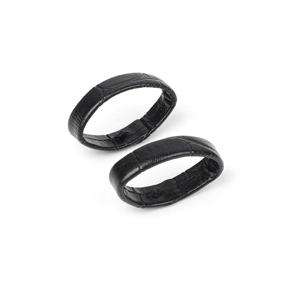10pcs Genuine Leather Watchband Keeper Ring Hoop Loop Black Brown Coffee Watch Strap Holder Retainer Replacement