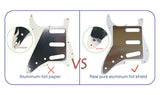 Guitar Pickguard - For FD Strat Left Handed 11 Screw Holes HH PAF Humbucker Scratch Plate 2 Control Holes Various Color Choice