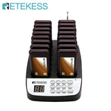 RETEKESS TD157 Restaurant Pager System Pagers 984ft Long Range Beepers for Food Truck Bars  Food Court No Vibration Mode