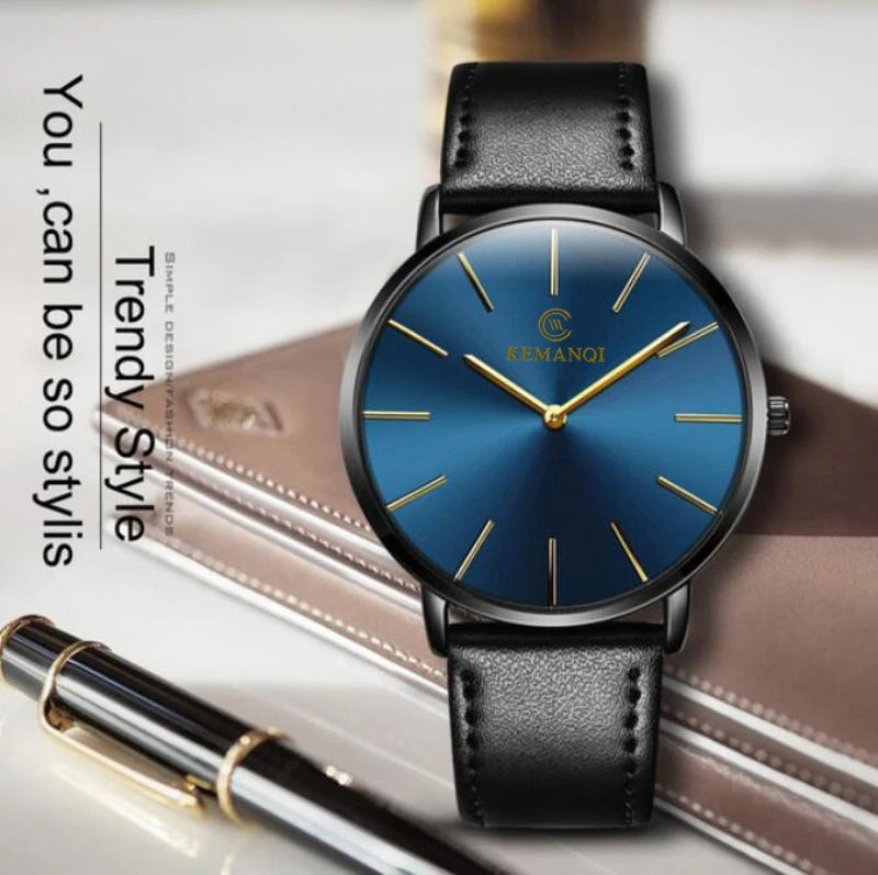 2022 Minimalist Men's Watch Ultra Thin Men's Watches For Men Fashion Simple Business Watch Leather Clock Reloj Hombre Relogio