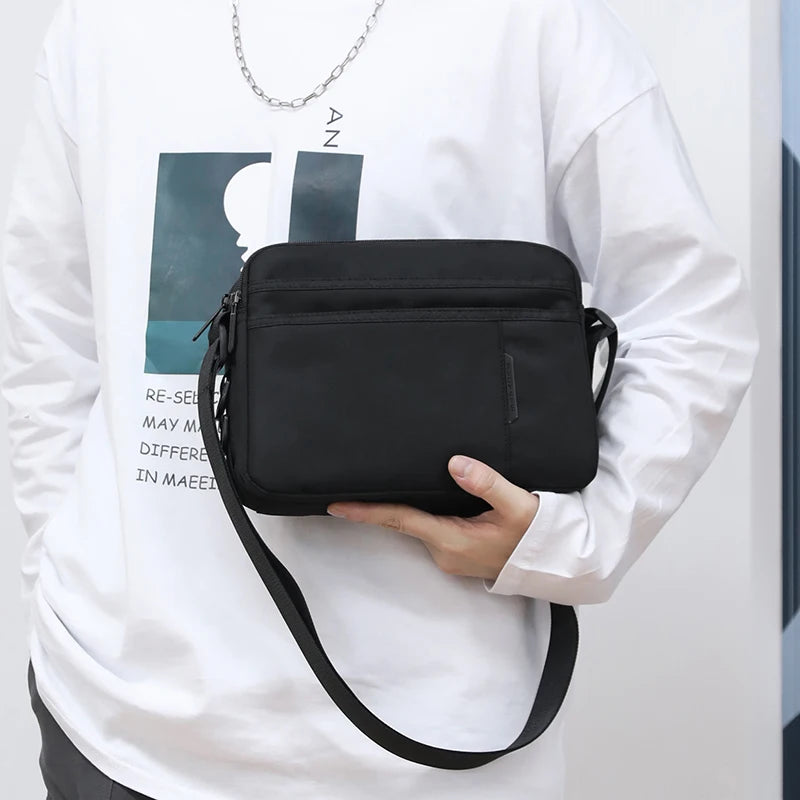 Crossbody Shoulder Bag Men Zipper Travel Messenger Pack Male Shoulder Sling Working Bags Bookbag Briefcase Casual Sling Bag Male