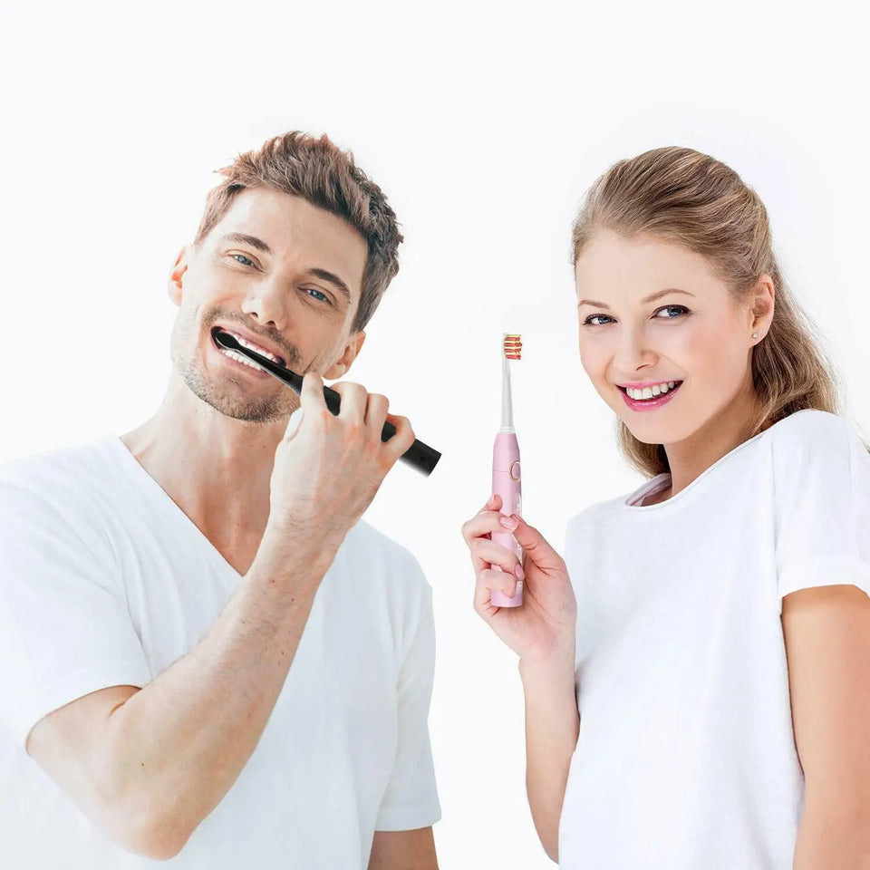 Fairywill FW-507 Sonic Electric Toothbrush 5 Modes USB Charger Tooth Brushes Replacement Timer Sonic Toothbrush 8 Brush Heads