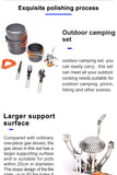 Widesea Camping Cookware Set Outdoor Tableware Equipment Supplies Burner Stove Folding Knife Fork Portable Pot Suit Tourism Cup