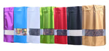100PCS Stand-up Matte Aluminum Foil Window Ziplock Bag DIY Snack jewelry Spice Candy Customize Logo Brand Gift Storage Pouches