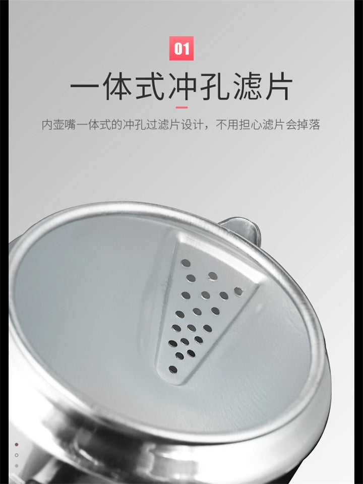 Coffee Percolator 16CM Aixiangru 3L Espresso Tea Pot Hand Brewing Bubble Tea Kettle Kitchen Accessories Aluminum Coffee Press