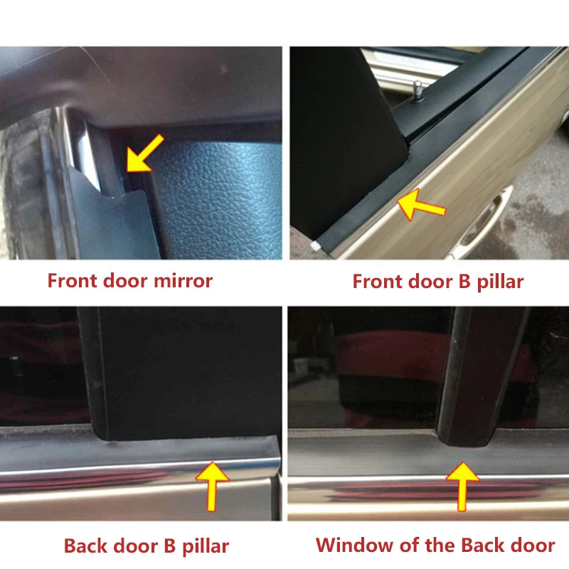 Car Window Waterproof Protector Seal Weatherstrip Edge Trim For Car Door Glass Window Rubber Sealing Strip Auto Rubber Seals