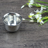 Mini Stainless Steel Double Wall Coffee Cup  Resistant Tea Cups 50ml