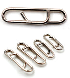 MNFT 50Pcs Powerful Stainless Steel Fast Link Clip Snap Fishing Tackle Quick Change Lead Links Clips Interlock Accessories