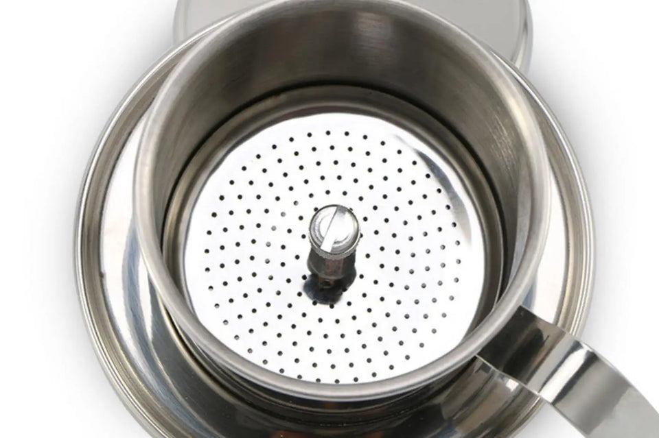 350ml Vietnamese Moka Pot Espresso Coffee Maker Portable Stainless Steel Filter Holder Drip Filter Coffee Accessories