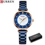 Fashion Stainless Steel Women Luxury Watch Analog Quartz Wristwatch Ladies Elegant Dress Watches Gift Clock Relogio Feminino