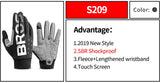 ROCKBROS Cycling Gloves Thermal Autumn Winter Gloves Windproof SBR Touch Screen Bike Gloves Full Finger Shockproof Sport Gloves