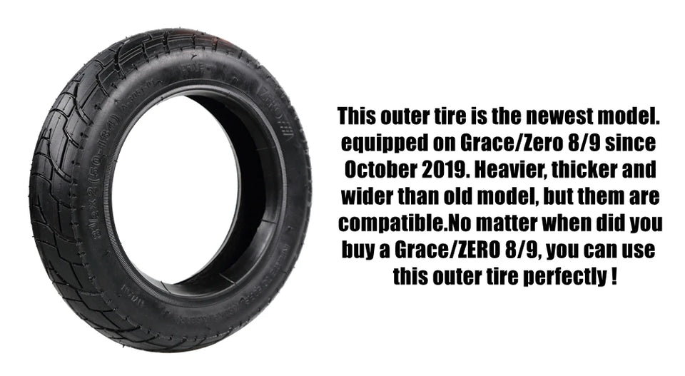 Original ZERO 8.5x2 Inch Pneumatic Tire & Inner Tube for Electric Scooter GRACE & ZERO 8 9 T8 T9 8.5 Inch Marucy Inflatable Tyre