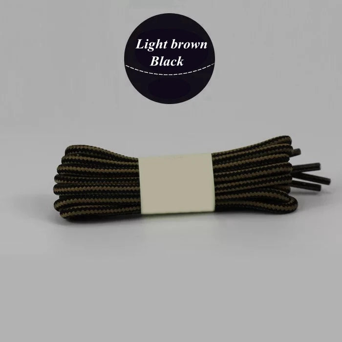 1 Pair 18 Colors Striped Double Color Shoe laces Round Outdoor Sneakers Shoelaces Cotton Boots Shoelace 70CM 90CM 120CM 150CM