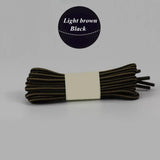 1 Pair 18 Colors Striped Double Color Shoe laces Round Outdoor Sneakers Shoelaces Cotton Boots Shoelace 70CM 90CM 120CM 150CM
