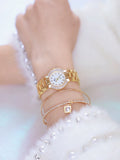 Women Luxury Brand Watch 2025 Dress Silver Gold Women Wrist Watch Quartz Diamond Ladies Watches Female Clock Bayan Kol Saati