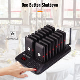 RETEKESS TD157 Restaurant Pager System Pagers 984ft Long Range Beepers for Food Truck Bars  Food Court No Vibration Mode