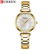 Fashion Stainless Steel Women Luxury Watch Analog Quartz Wristwatch Ladies Elegant Dress Watches Gift Clock Relogio Feminino