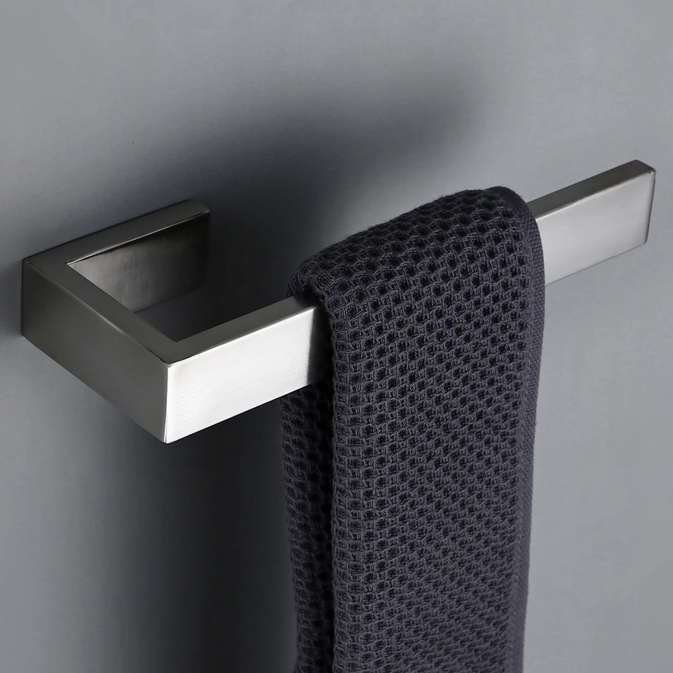 Bathroom Accessories Set Toilet Roll Paper Towel Holder Hook Bar Stainless Steel Bedroom Wall Mounted Kitchen Bath Hardware Kit