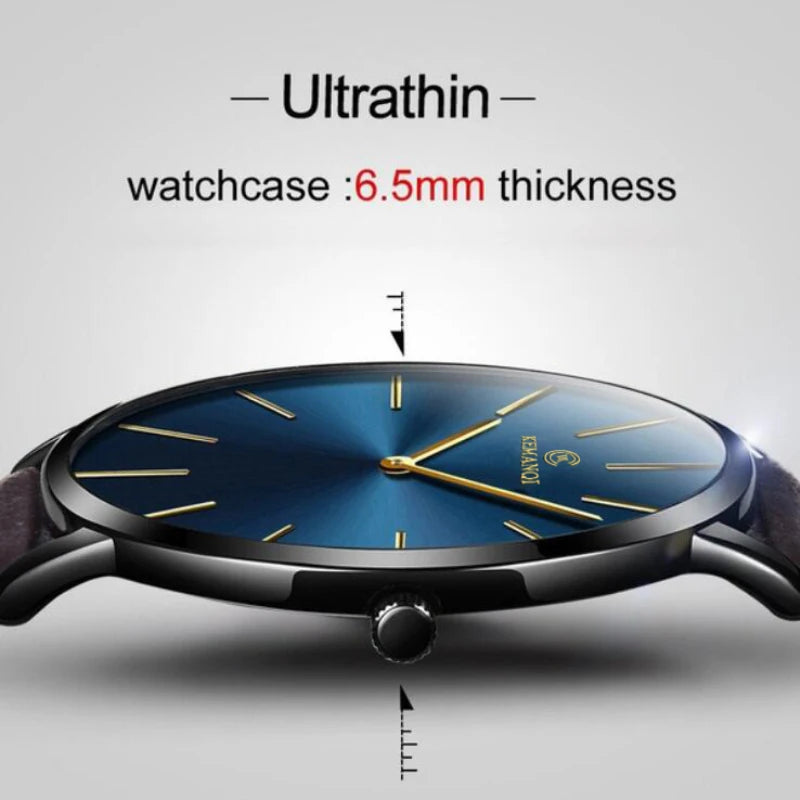 2022 Minimalist Men's Watch Ultra Thin Men's Watches For Men Fashion Simple Business Watch Leather Clock Reloj Hombre Relogio