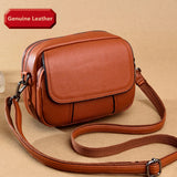 Genuine Leather Women's Casual Fashion Bag Women Messenger Bag Small Shoulder Bag Crossbody Bags for Real Cowhide Women Handbags
