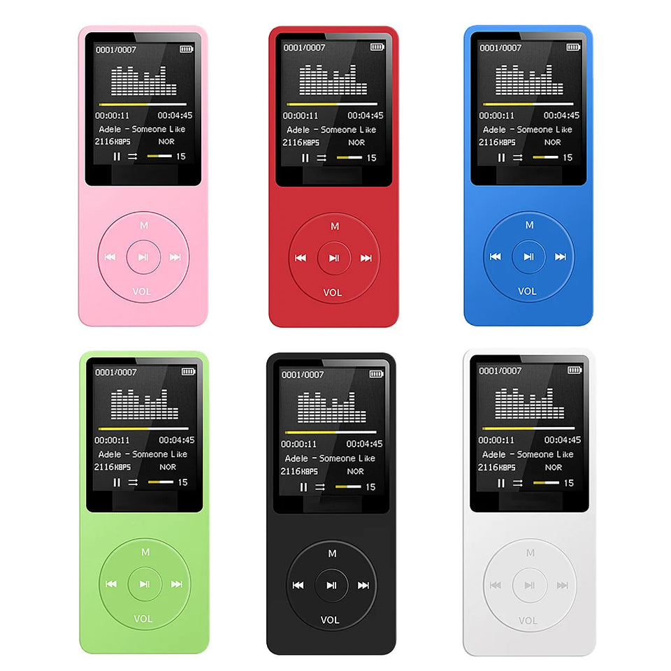Portable MP4 FM card insertion Bluetooth player MP3 USB Charger Player FM Radio Recorder Lossless Sports Hifi Music Player