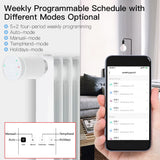 MOES ZigBee3.0 TRV New Radiator Actuator Valve Tuya Smart Programmable Thermostat Temperature Heater Alexa Voice Control