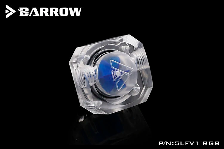Barrow PC Water Cooling Flow Meter Indicator 5V 3 Pin LRC2.0 Version SLFV1-RGB for Water Cooling System RGB Flow Monitor
