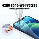 3-4PCS Full Cover Tempered Glass For iPhone 11 12 13 14 15 Pro Max Screen Protector For iPhone X XR Xs Max Protective Glass Film