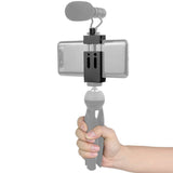 Aluminum Alloy Mobile Phone Holder Clip for Smartphone with Spirit Level Cold Shoe Mount 1/4 3/8 Hole Tripod Head Clamp Bracket