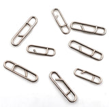 MNFT 50Pcs Powerful Stainless Steel Fast Link Clip Snap Fishing Tackle Quick Change Lead Links Clips Interlock Accessories
