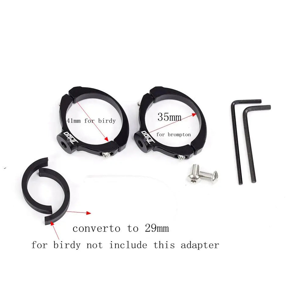 TRIGO Bottle Cage Bracket Mount Holder for Brompton 3Sixty Pikes Birdy Folding Bike 29mm to 35mm Bottle Cage Bicycle Accessories