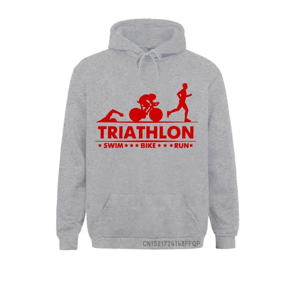 Men Pocket Pullover Triathlon Swim Bike Run Athlete Sport Hoodie Men Streetwear Harajuku Oversized Harajuku Mens Sweatshirt