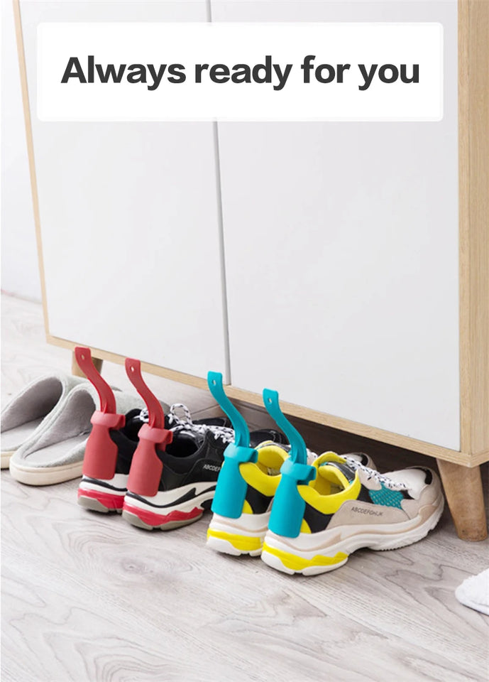 New No Bending Lazy Shoe Horn Unisex Shoes Wear Helper Colorful Shoehorn Easy On And Off Shoe Sturdy Slip Aid Shoe Acessories