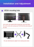 NB F160 Gas Spring 360 Degree Desktop 17"-27" Dual Monitor Holder Arm Full Motion Monitor Mount Bracket Load 2-9kg each