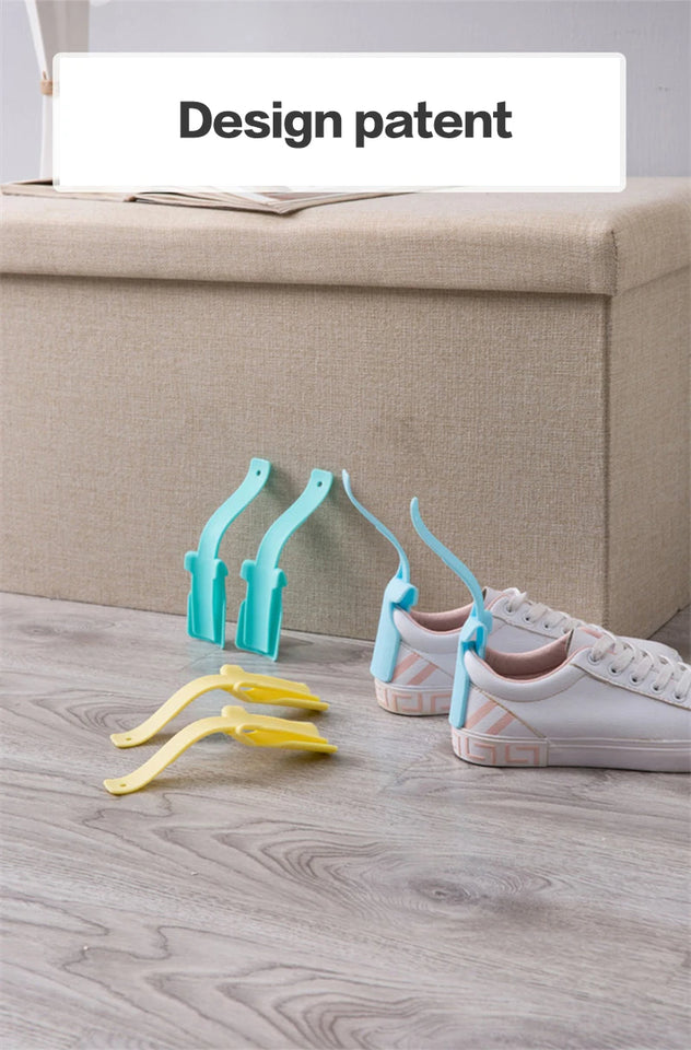 New No Bending Lazy Shoe Horn Unisex Shoes Wear Helper Colorful Shoehorn Easy On And Off Shoe Sturdy Slip Aid Shoe Acessories