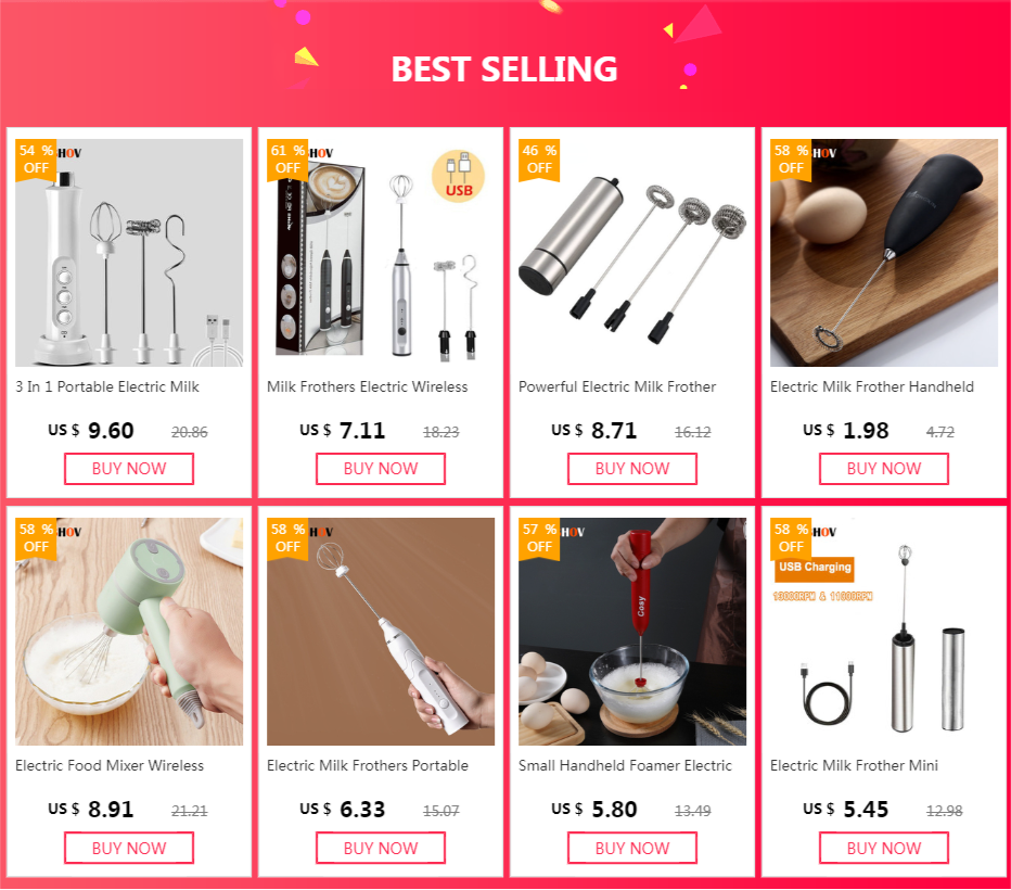 Electric Milk Frother Handheld Mini Foamer Coffee Maker Egg Beater for Chocolate Cappuccino Stirrer Portable Blender Whisk Tools