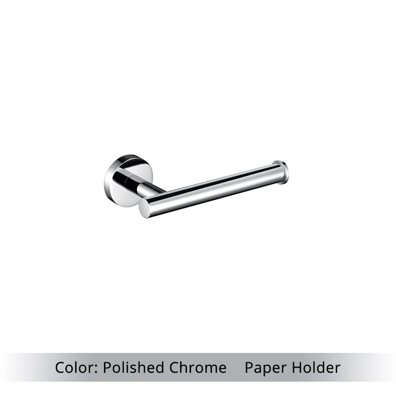 Bathroom Accessories Hardware Set Kit Towel Bar Wall Mount Matt Black Toilet Paper Holder Hand Robe Hook Hanger Stainless Steel