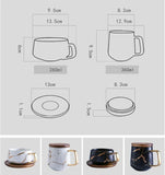 Coffee Mugs Marble Gold Inlay Mug Breakfast Mug Office Home Drinkware Milk  Cup Dropshipping