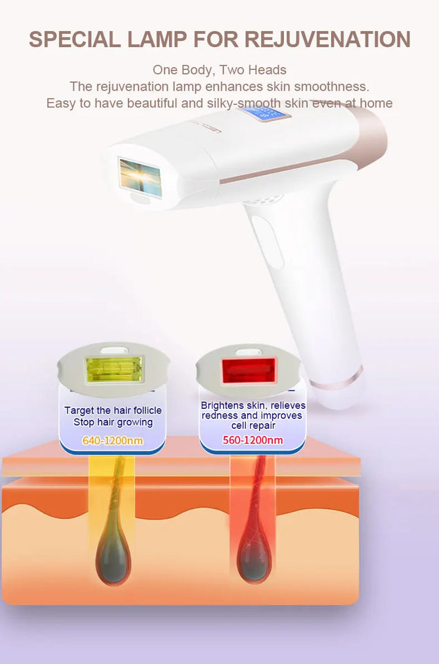 Lescolton 2in1 IPL Epilator Hair Removal LCD Display Machine T009i Laser Permanent Bikini Trimmer Electric Depilador a laser