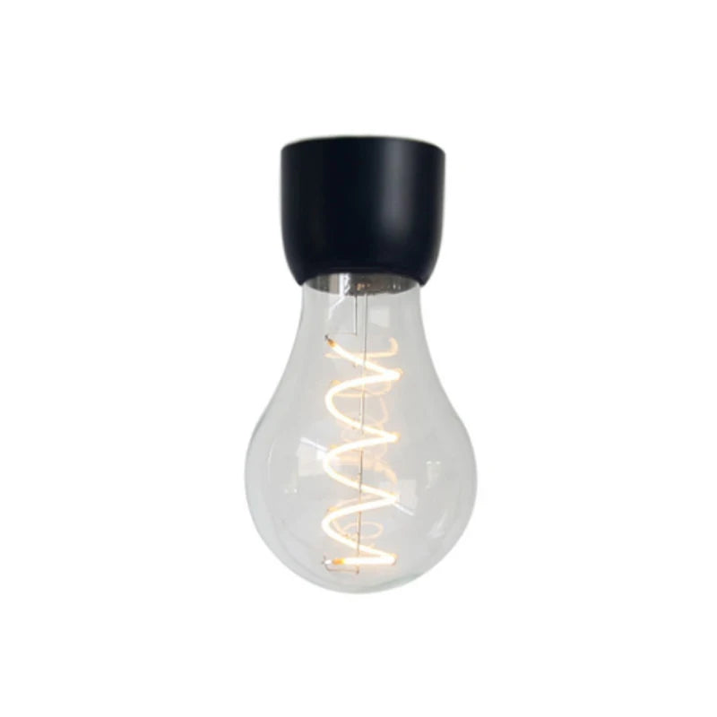Novelty LED Magnetic Levitation Bulb Floating Desk Lamp Magic Black Tech Wireless Charger For Home Christmas Gift Night Light