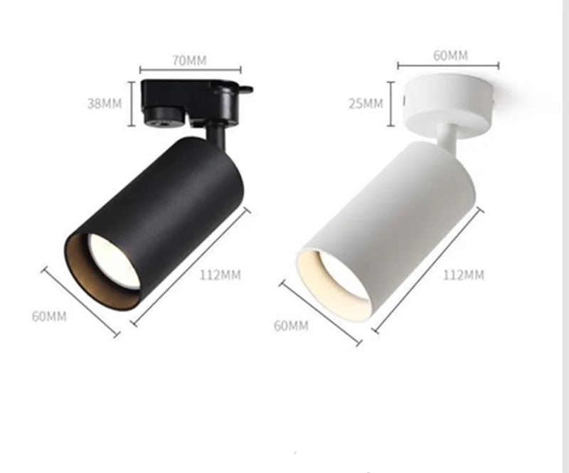 Cob Led Downlight 7W 10W Spot Led Downlights Ceiling Surface Mounted Commercial Clothing Indoor Lighting AC85-265V