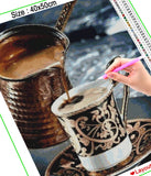 HOMFUN Full Drill Diamond Painting "Coffee landscape" DIY Picture Of Rhinestone 5D Diamond Embroidery Cross Stitch Decor