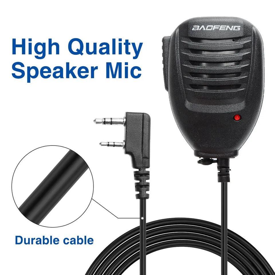 Baofeng BF-780 Dual PTT Remote Shoulder Walkie Talkie Speaker Microphone Mic For UV-5R BF-888S 5RH 21 PRO Quansheng UV-K5 UV-K6
