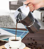 Coffee Maker Aluminum Espresso Percolator Pot Coffee Maker Moka Pots 1cup/3cup/6cup/9cup/12cup Stovetop Coffee Maker
