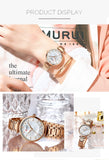 Fashion Stainless Steel Women Luxury Watch Analog Quartz Wristwatch Ladies Elegant Dress Watches Gift Clock Relogio Feminino